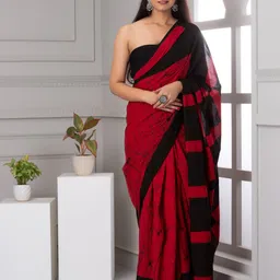 BUTA BUTI Geometric Printed Pure Cotton Saree-picture-51