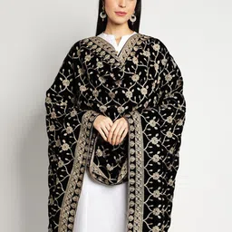 Moda Chales Embroidered Velvet Dupatta-picture-23