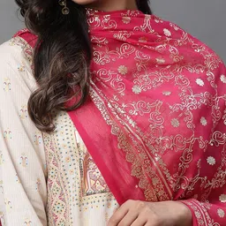 AURELIA Ethnic Motif Printed Chiffon Dupatta image 2