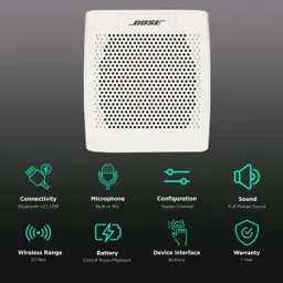 BOSE SoundLink Color Portable Bluetooth Speaker (Clear Sound, Mono Speaker, White) image 2