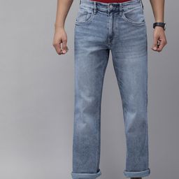 u.s. polo assn. denim co. U S Polo Assn Denim Co Men Blue Boot Cut Light Fade Stretchable Jeans-picture-13