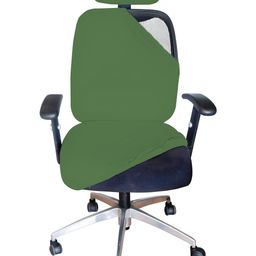 LAZI 3 Piece Pista Office Chair Cover with Headrest Cover Stretchable Removable-image-57