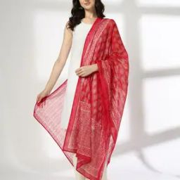 Women Geometric Print Dupatta-21