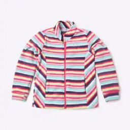Striped Zip-Front Jacket with Insert Pockets-3