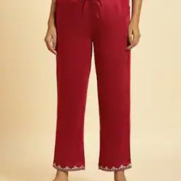 Women Embroidered Straight Fit Pants-image-48