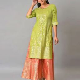 aurelia Women Zari Embroidered Straight Kurta-picture-7