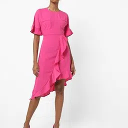 trends Asymmetrical Hem Dress with Ruffles-picture-28