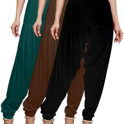 afra Cotton Blend Solid Patiala-picture-5