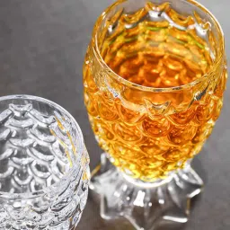(Pack of 2) Pineapple Glass 250 ml 2 pcs Glass Water/Juice Glass-image-26