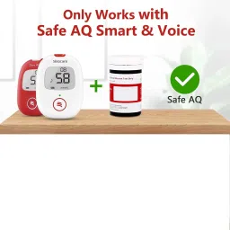 sinocare Safe AQ Smart Glucometer with 50 strips Glucometer image 4
