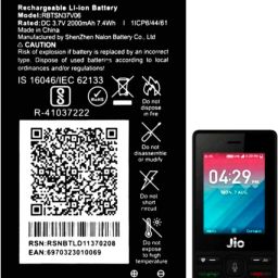 FEkart Mobile Battery ForCompatible Jio Phone FA20F / All Jio Keypad Mobile 2000mAh-9