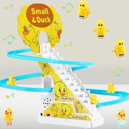 Flashing Lights | Music | Speakers Two-Wheel design Ducks Climbing Toys for kids-picture-11