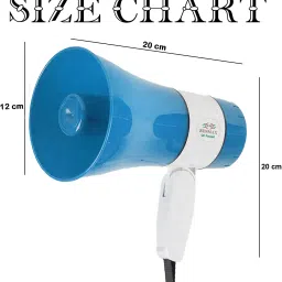 renmax Rechargeable Portable Megaphone Foldable Handle Speaker Horn with Bluetooth/USB & Voice Assistance Outdoor PA System image 4