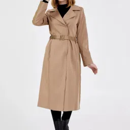 polyester Solid Coat For Women-image-41