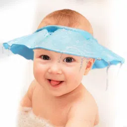 Adjustable Safe Soft Bathing Baby Shower Hair Wash Cap For Children, Baby Bath Cap Shower Protection For Eyes And Ear, Bathing Baby Shower Cap, Baby bath Cap, Baby Shower Cap PACK OF 2-image-3
