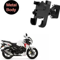 360 Degree Metal Body Universal Mobile Holder for TVS Apache RTR 160 Bike Mobile Holder-picture-17