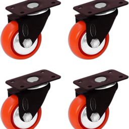 Heavy Duty Caster Wheels, 4 pcs, for Kitchen Cabinets, Table, Trolley, Cooler Swivel Furniture Caster-picture-26
