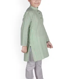 Pro-Ethic STYLE DEVELOPER Boys Green Kurta with Pyjamas image 2