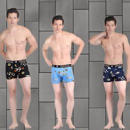 insanitee Men's Nylon Stretch Printed Trunk | Ultra-Soft, Breathable Innerwear for Men | Stylish & Supportive Fit image 3