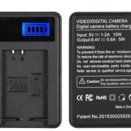 PowerSmart USB Single Battery Charger with LCD Screen Display for CANN Camera NB-6L Camera Battery Charger image 2