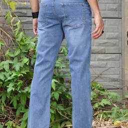 Thomas Scott Men Smart Bootcut Light Fade Stretchable Jeans image 3