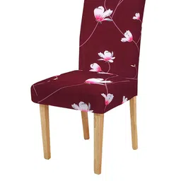 HOUSE OF QUIRK Floral Printed Removable Chair Cover-image-47