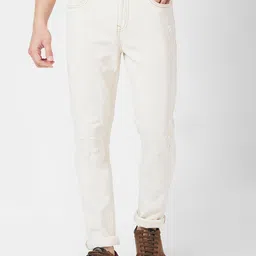 SPYKAR Men Cotton Skinny Fit Low-Rise Low Distressed Jeans-image-50