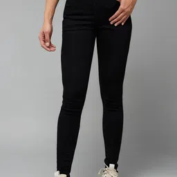 DOLCE CRUDO Women Slim Fit High-Rise Mildly Distressed Stretchable Jeans-picture-8