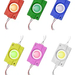 (1 Piece each Colour)- 2.4W Coin LED Water-Proof Self Adhesive Module Interior Light Motorbike, Car LED (12 V, 2.4 W)-image-73