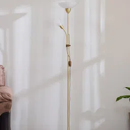 Home Centre Fluorescence Glint Yellow Iron Floor Lamp with Shade-picture-28