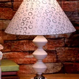 foziq White Printed Table Lamps-13