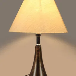 foziq Copper-Colored & Gold-Toned Solid Metal Table Lamp-19