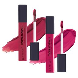ME-ON Set Of 2 Marshmallow Long Lasting Lip Mousse -6ml Each - Crimson Red 02-Fuchsia 06-57