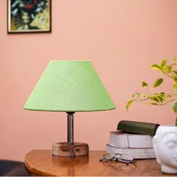 Pinecraft INTERNATIONAL Green Edra Table Lamp With Frustum Shade image 3