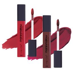 ME-ON Set Of 2 Marshmallow Lip Mousse 6ml Each - Scarlett Red 04 & Burgundy Lush 09-53