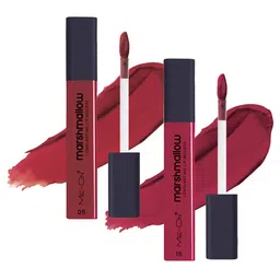 ME-ON Set Of 2 Marshmallow Long Lasting Lip Mousse -6ml Each - Sherbet 05-Nude Veil 15-16