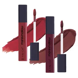 ME-ON Marshmallow 2Pcs Long Lasting Lip Mousse - 6ml Each- Shrbet & Spicy Sangria-26