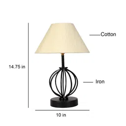 Devansh Abstract Shape Iron Table Lamps With Shade image 5