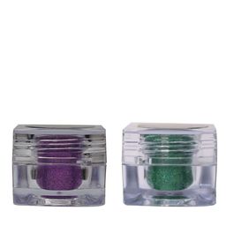 Veoni BELLE 2-Pc HD Holographic Glitter Eyeshadow 5 g each - Violet Purple & Emerald Green-52