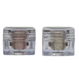 Veoni BELLE Set of 2 HD Holographic Glitter Eyeshadows 5g Each - Rose Gold+Champagne Gold-11
