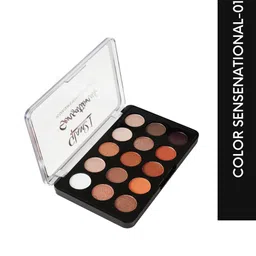 GLAM21 Sensational 15 Colors Lightweight Eyeshadow Palette 14 g - Shade 01-19