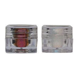 Veoni BELLE Set of 2 Multichrome Glitter Flakes Eyeshadow 5g Each - Rose Gold & Wine-44
