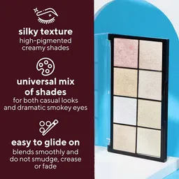 Adbeni New City Trends 8 Color Eyeshadow & Highlighter Palette - 22g image 2