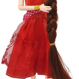 Beautiful Dazzling Doll Toy with Moveable Arms, Legs, Elbow & Knee for Girls-image-89