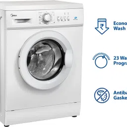 midea 6 kg Fully Automatic Front Load with In-built Heater White image 2