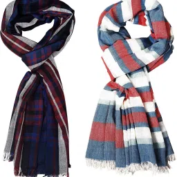Striped Pure Cotton Men Multicolor Stole-picture-21