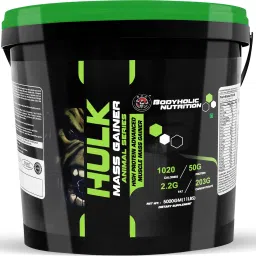 Nutrition Hulk Mass Gainer High Protein Calories Advance Muscle Mass Gain 4.5 kg Weight Gainers/Mass Gainers-image-85