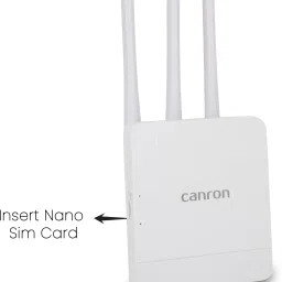 CANRON 5G Sim compatible router Connect with DVR/NVR/WiFi Camera/Laptop,Mobile 4G Router 2.4 GHz 300 Mbps Wifi Speed Dual Band External Antenna MiFi (Sim Based) image 2
