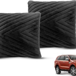 Black Velvet Car Pillow Cushion for Ford-image-67