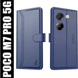 Flip Cover for Poco M7 Pro 5G|Premium Leather Finish | Magnetic Closure | Kickstand Feature | Shockproof-image-34